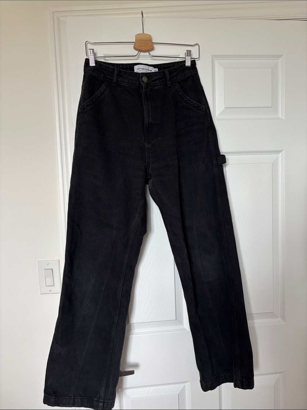 Refuge Denim black carpenter jeans - size 4